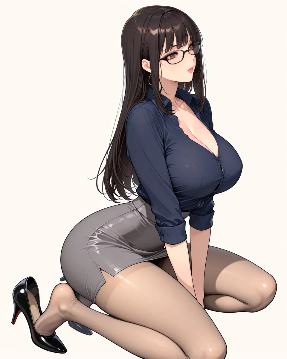 Office Sexy Lady, Pantyhose 01 A.I. - Image 51