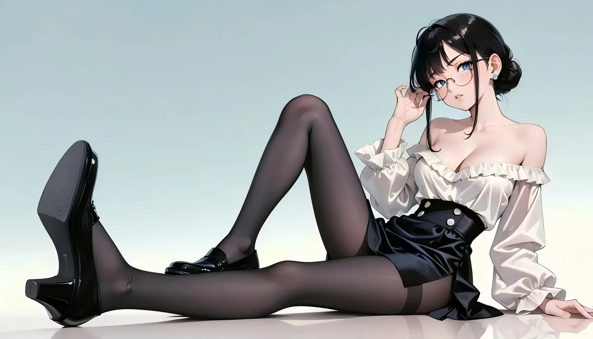 Office Sexy Lady, Pantyhose 01 A.I. - Image 63