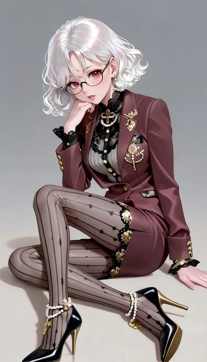 Office Sexy Lady, Pantyhose 01 A.I. - Image 68