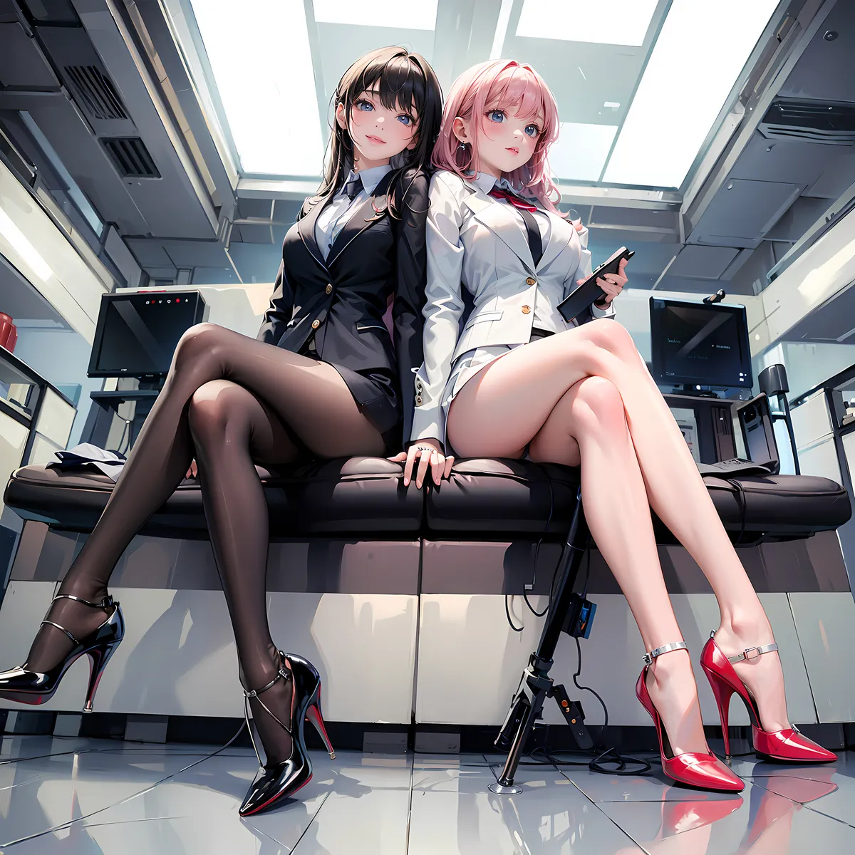 Office Sexy Lady, Pantyhose 01 A.I. - Image 69