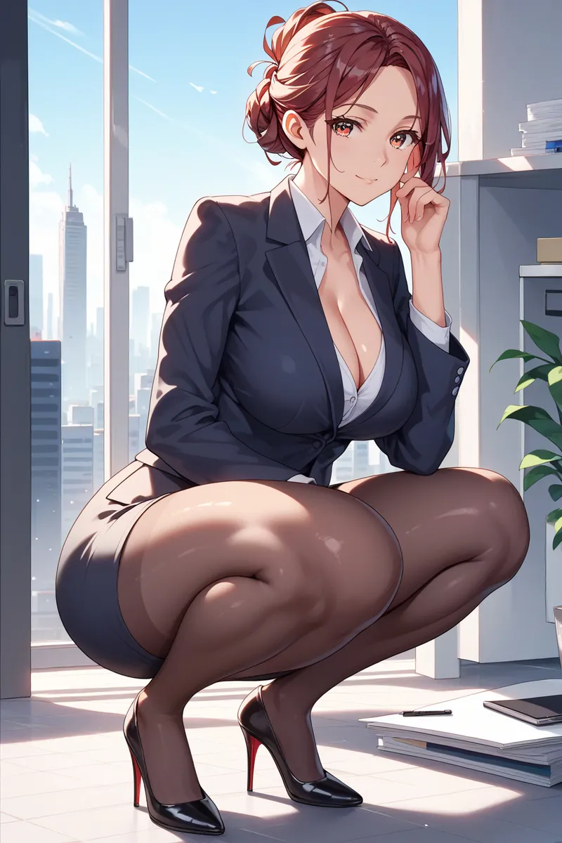 Office Sexy Lady, Pantyhose 01 A.I. - Image 70