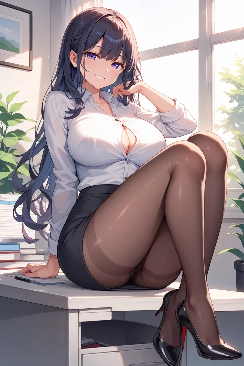 Office Sexy Lady, Pantyhose 01 A.I. - Image 72