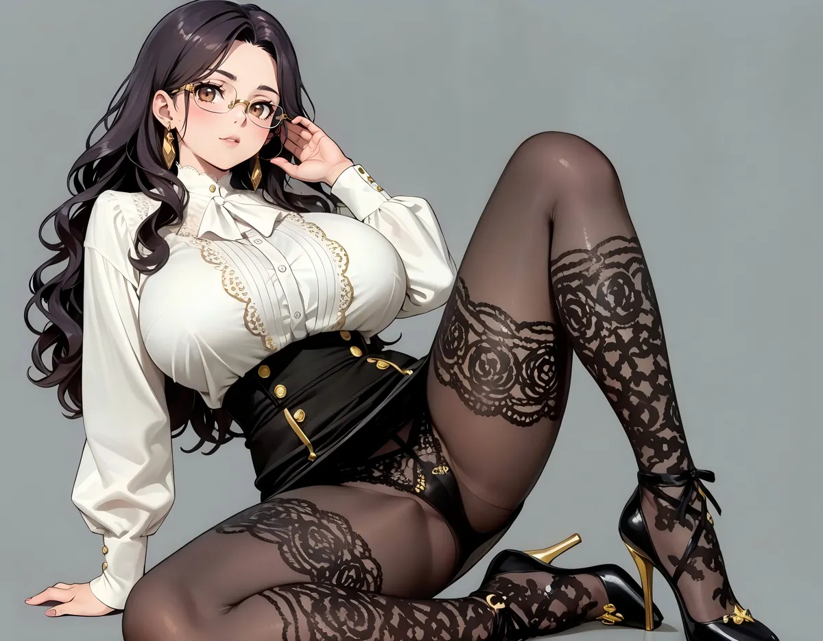 Office Sexy Lady, Pantyhose 01 A.I. - Image 73