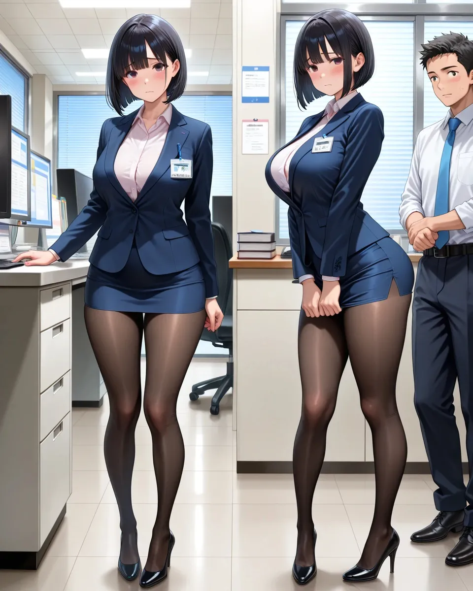 Office Sexy Lady, Pantyhose 01 A.I. - Image 81