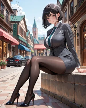 Office Sexy Lady, Pantyhose 01 A.I. - Page 139