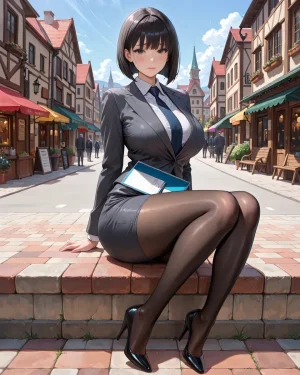 Office Sexy Lady, Pantyhose 01 A.I. - Page 141