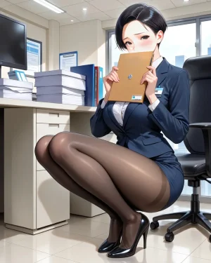Office Sexy Lady, Pantyhose 01 A.I. - Page 154