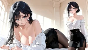 Office Sexy Lady, Pantyhose 01 A.I. - Page 64