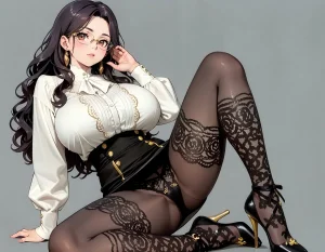 Office Sexy Lady, Pantyhose 01 A.I. - Page 73