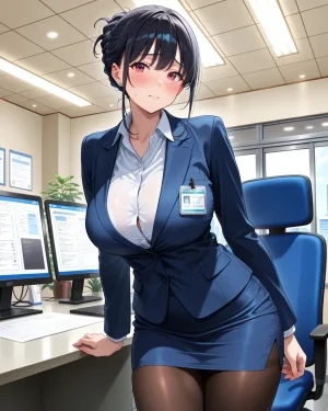 Office Sexy Lady, Pantyhose 01 A.I. - Page 75