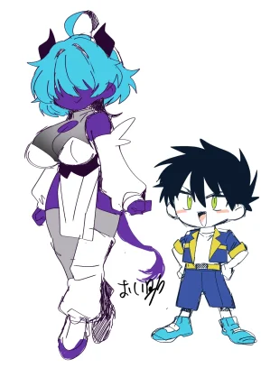 Oisuke no Tsukue Oisuke 相棒のチビモンスターが目隠れ爆乳お姉さんに進化ふたなりになったボーイッシュ娘ムラムラが終わるまでハメ続ける - Page 36