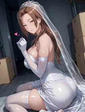 Oki Senpai 浜崎理沙 浜崎リサ Risa Hamazaki Wedding Dress - Page 5