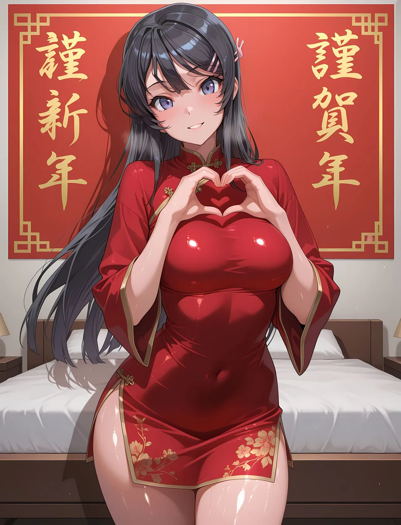 Oki Senpai 樱岛麻衣 Sakurajima Mai China Dress - Image 2