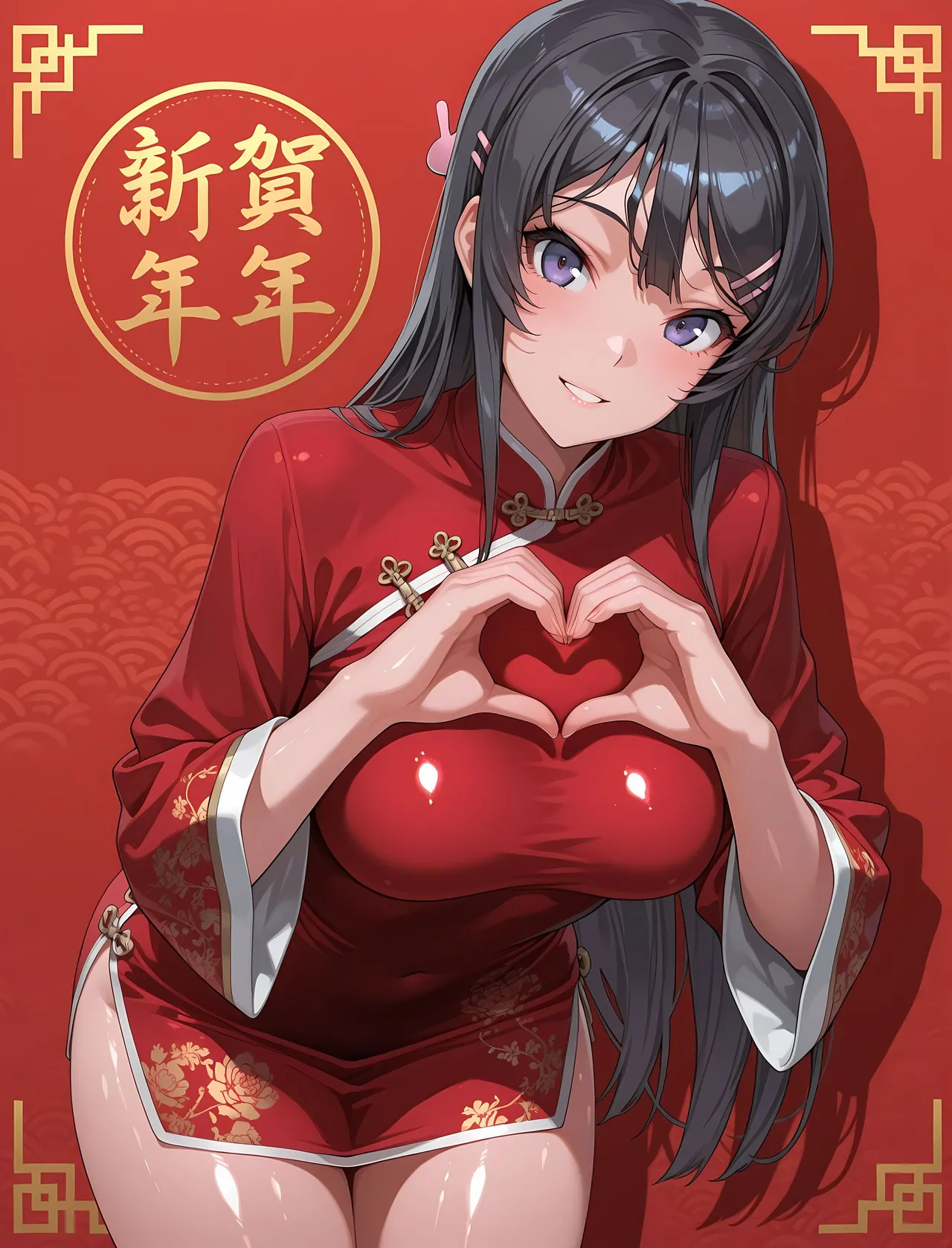 Oki Senpai 樱岛麻衣 Sakurajima Mai China Dress - Image 3