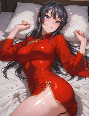 Oki Senpai 樱岛麻衣 Sakurajima Mai China Dress - Page 15