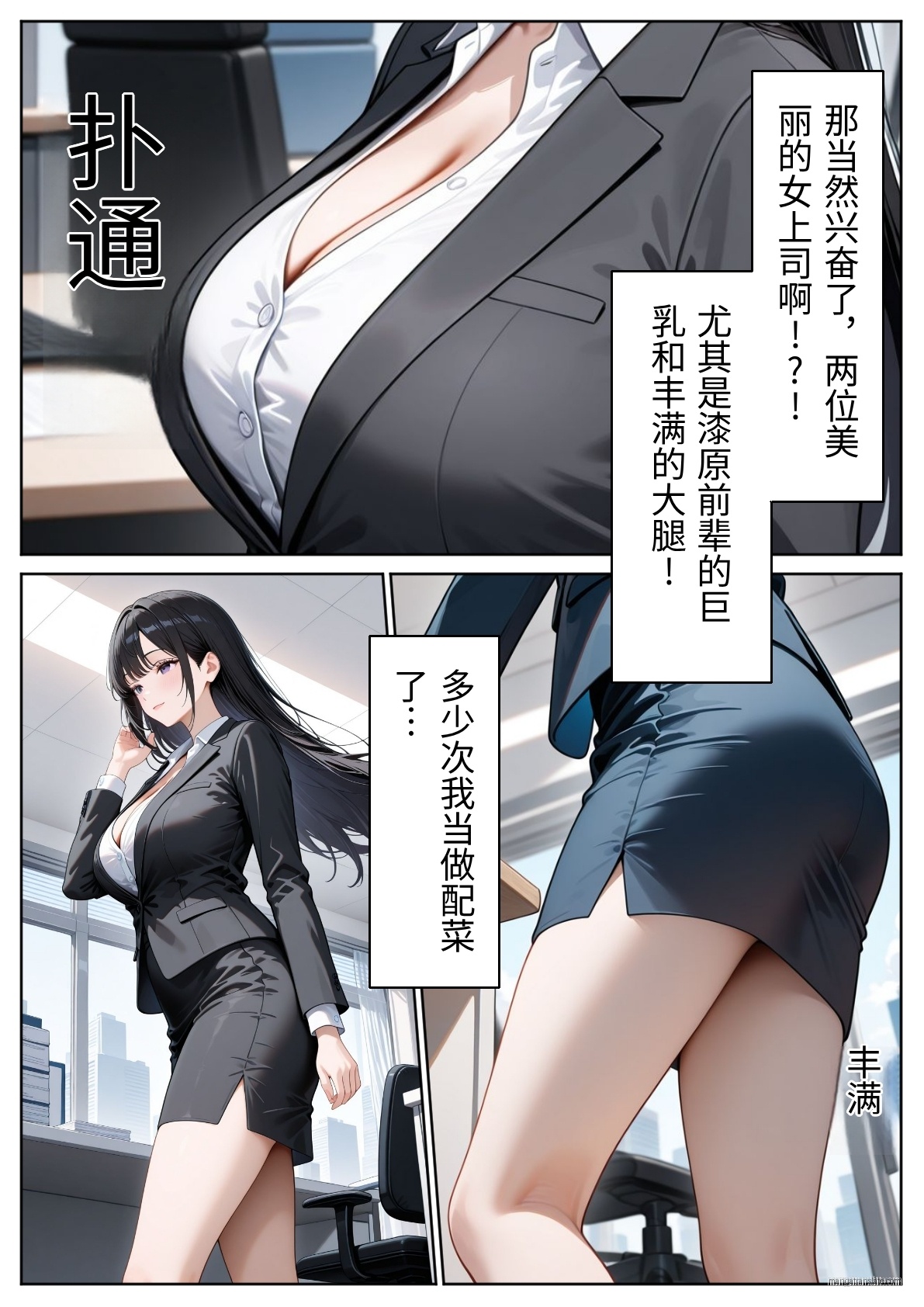 ぱにぱに 職場のOL上司2人と濃厚セックスした話 DL版 翻译 - Image 4