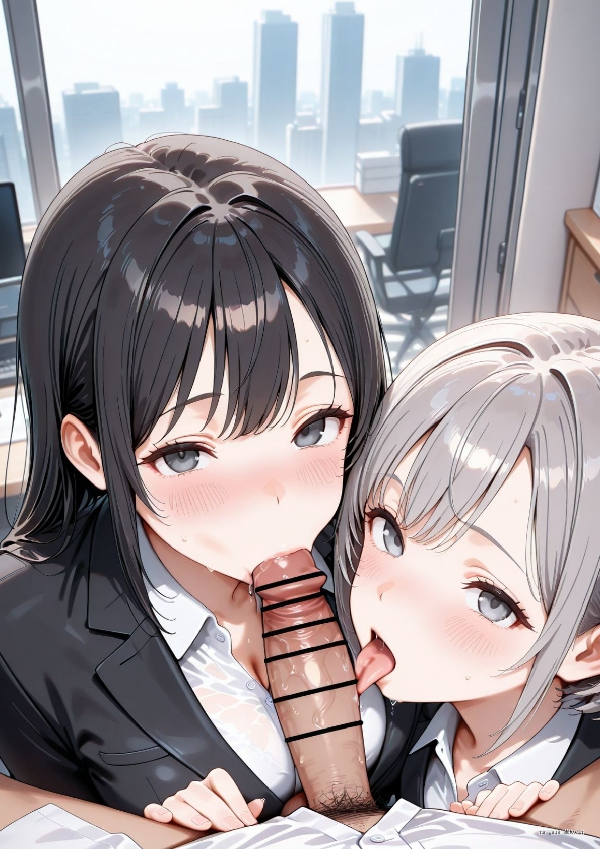 ぱにぱに 職場のOL上司2人と濃厚セックスした話 DL版 翻译 - Image 72