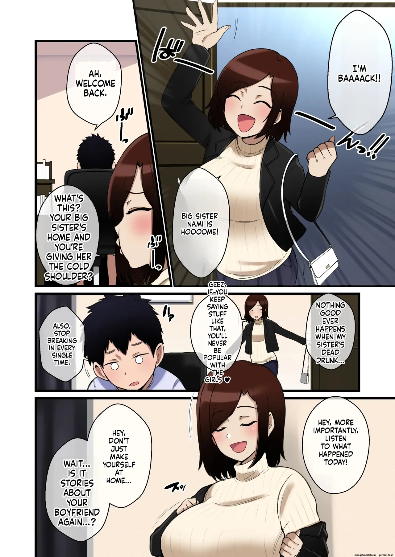 Paizuri Hokoku o Shitekuru Ane - Image 3