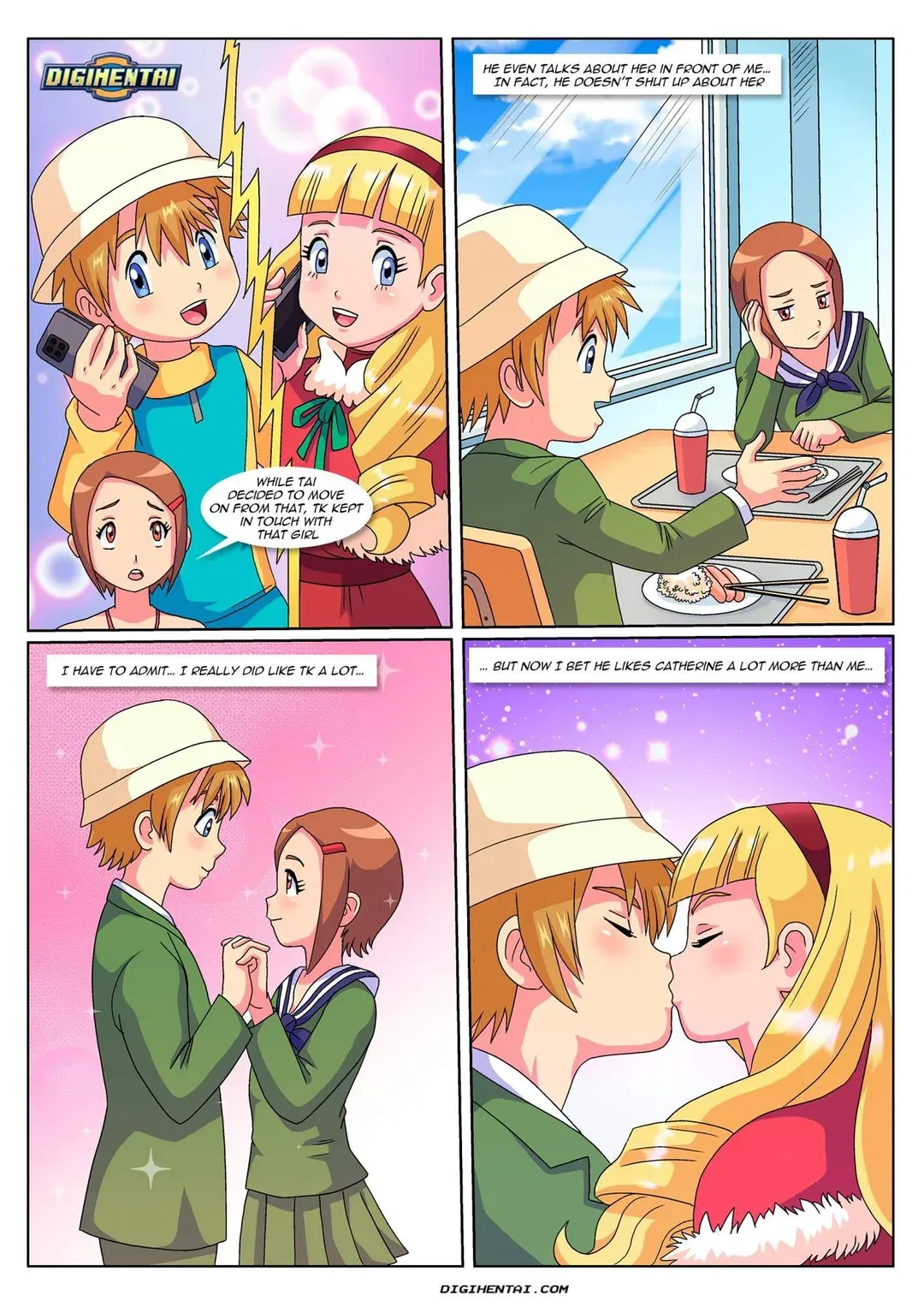 Palcomix The Love of a Hopeless Romantic Digimon Adventure 02 - Image 7