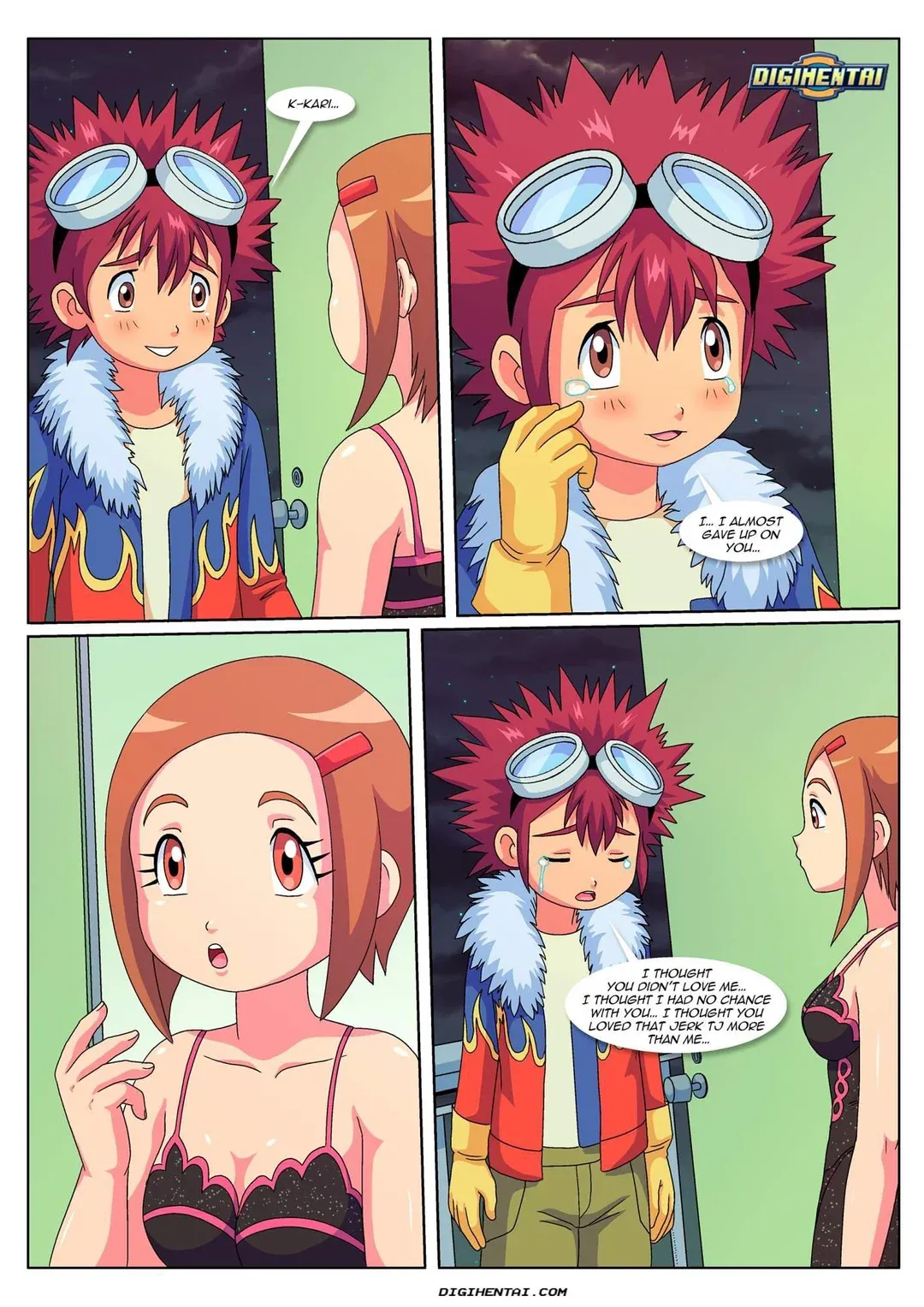 Palcomix The Love of a Hopeless Romantic Digimon Adventure 02 - Image 9