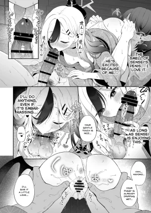 Pandagaippiki. Komi Zumiko Onsen Kayoko to Amatoro Ecchi Kayoko to Sensei ga Onamiseshiau Ohanashi Blue Archive English SDTLs Digital - Page 8