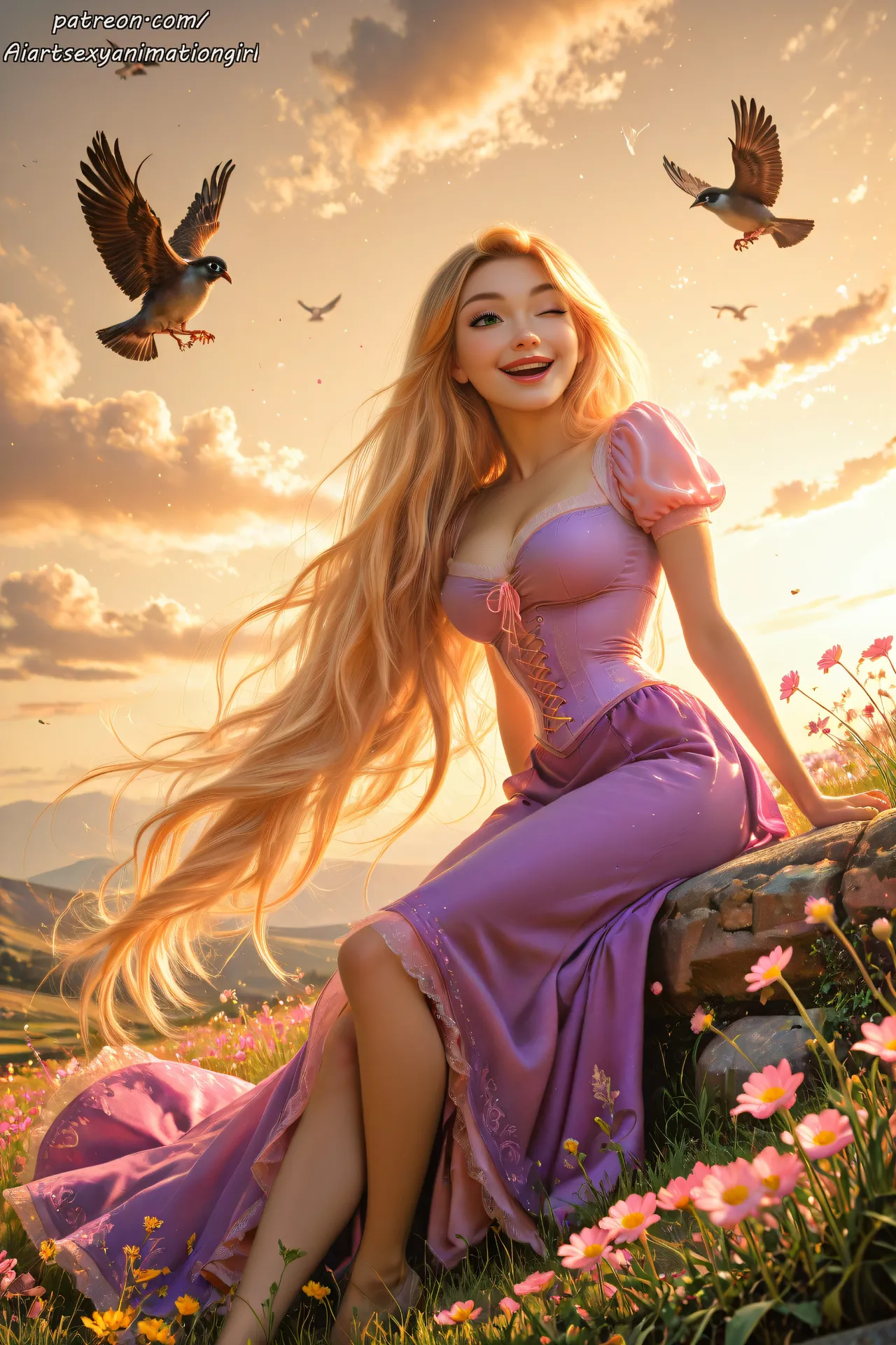 Patreon AiASAG 4K Rapunzel - Preview - Image 2