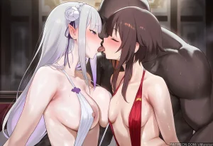 Patreon cMonster Emilia Megumin x BBC FFM Threesome - Page 105