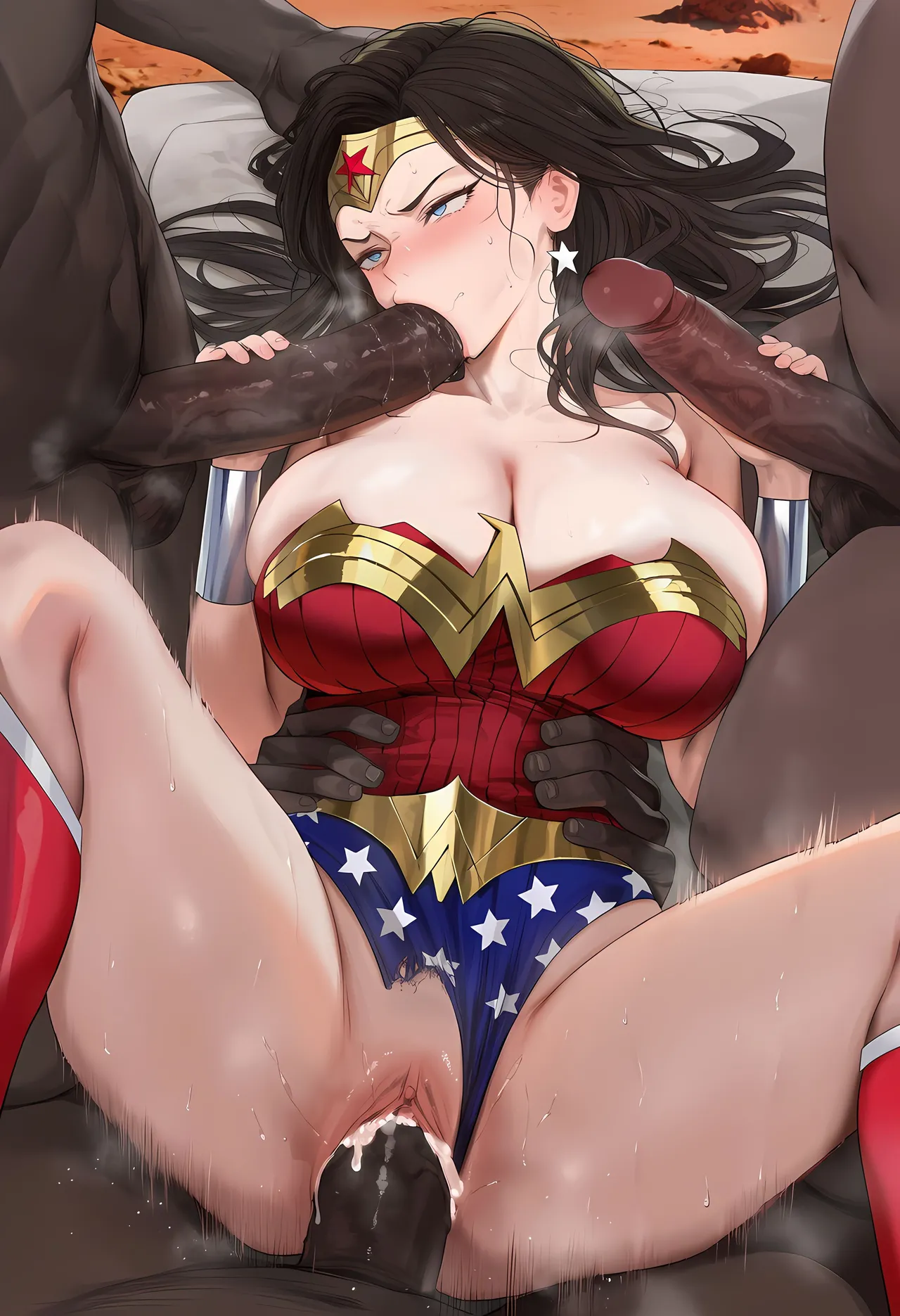 Patreon cMonster Wonder Woman x BBC Gangbang - Image 235