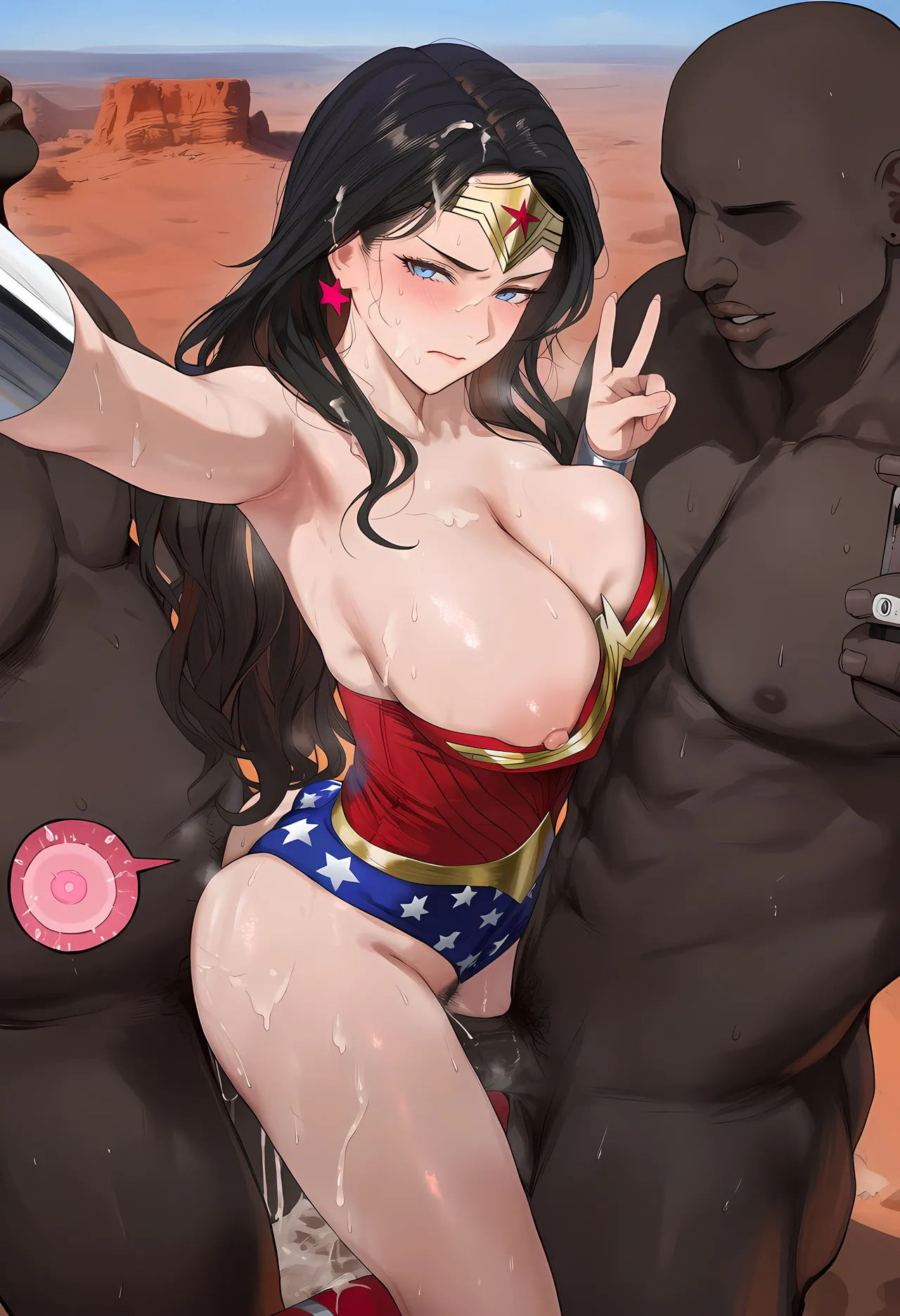Patreon cMonster Wonder Woman x BBC Gangbang - Image 360
