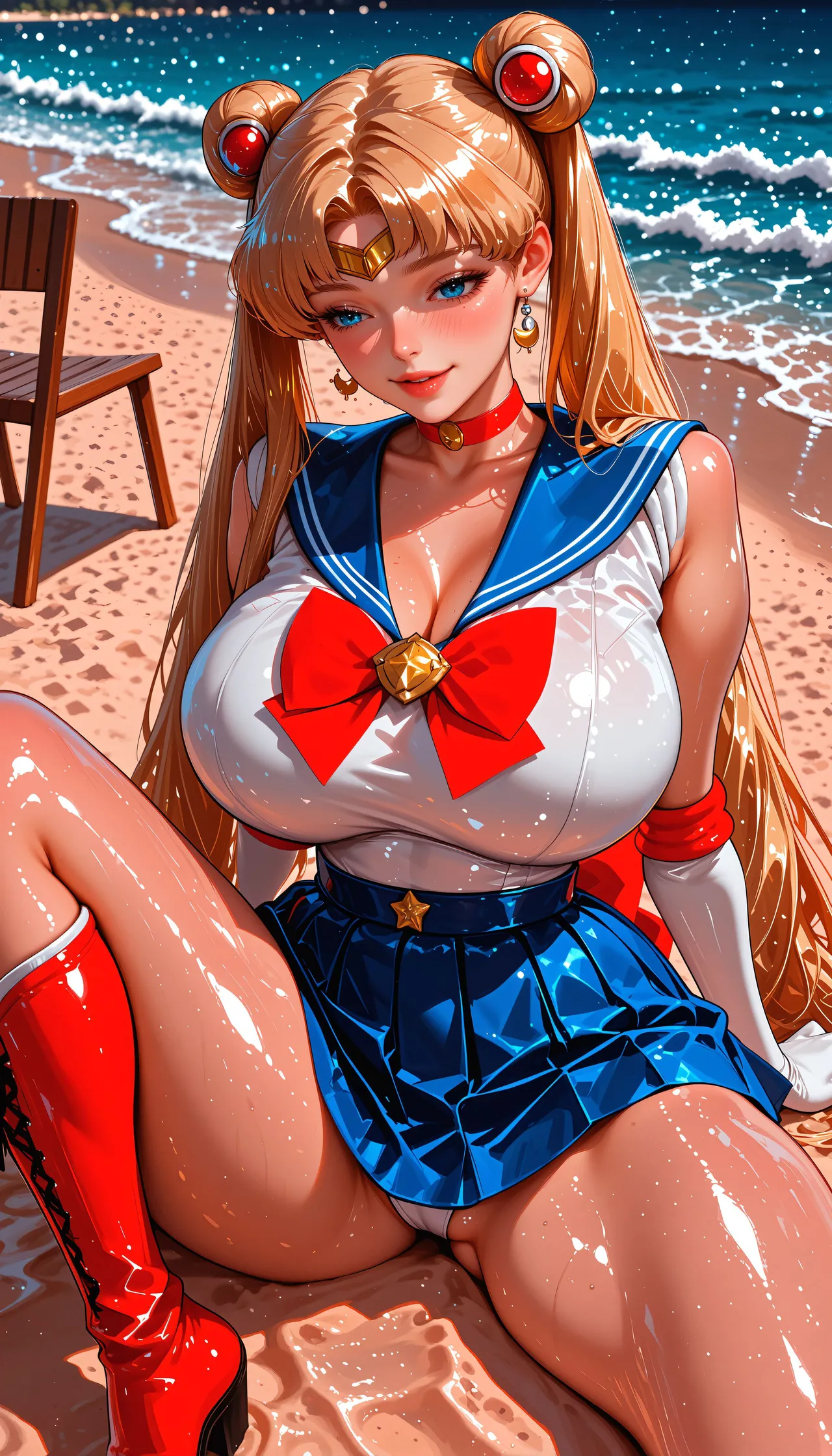 Patreon - Lora Art - Moon Princess Seduction Sailor Moon - Image 16