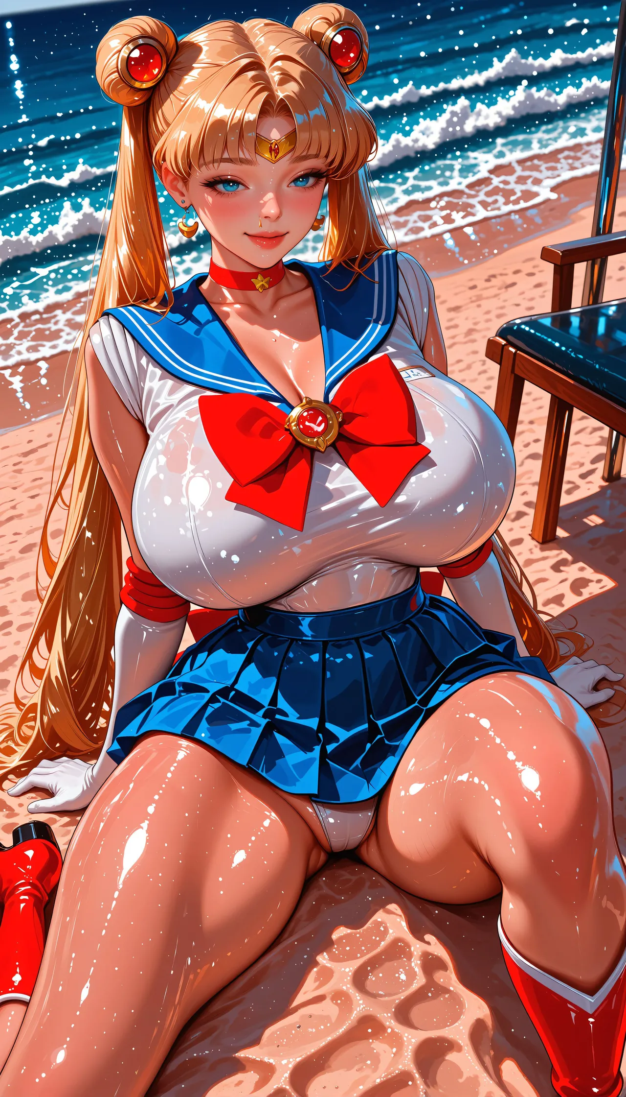 Patreon - Lora Art - Moon Princess Seduction Sailor Moon - Image 17