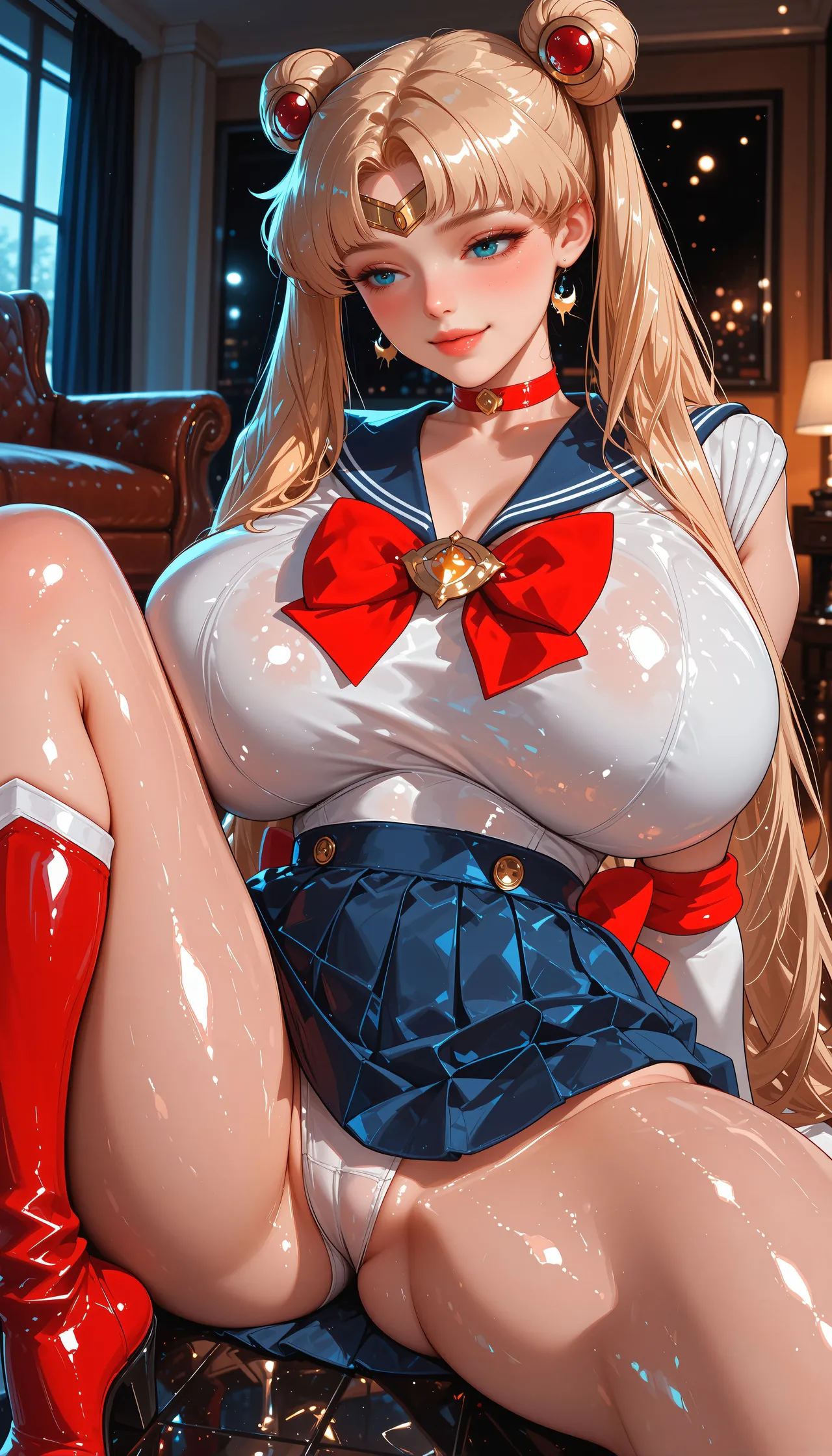 Patreon - Lora Art - Moon Princess Seduction Sailor Moon - Image 45