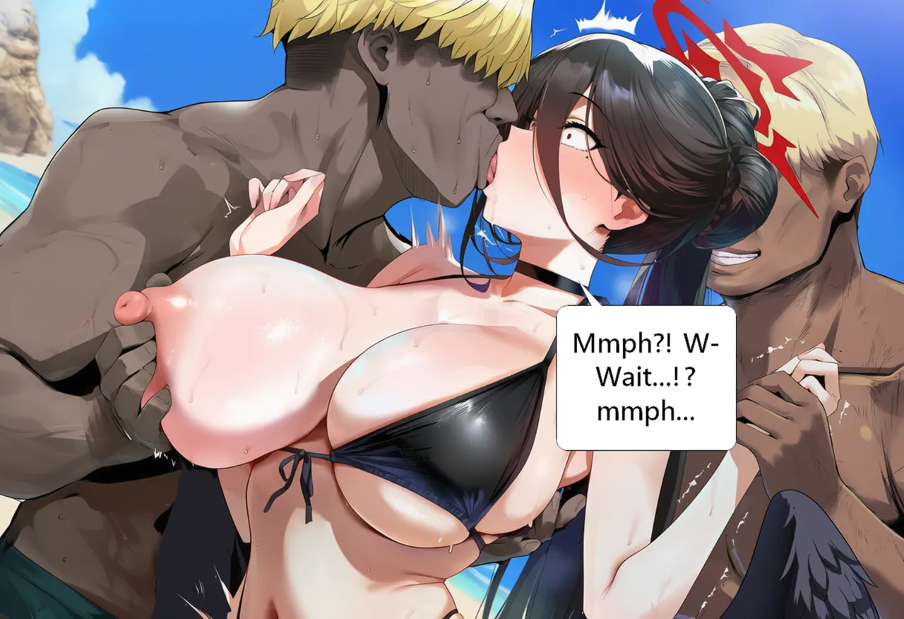 Patreon Yeeting Hasumi blue archiveswimsuit cutout bra x BBC - Image 10