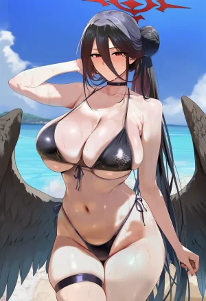Patreon Yeeting Hasumi blue archiveswimsuit cutout bra x BBC - Page 141