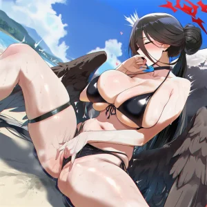 Patreon Yeeting Hasumi blue archiveswimsuit cutout bra x BBC - Page 180