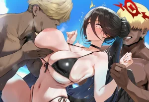 Patreon Yeeting Hasumi blue archiveswimsuit cutout bra x BBC - Page 203