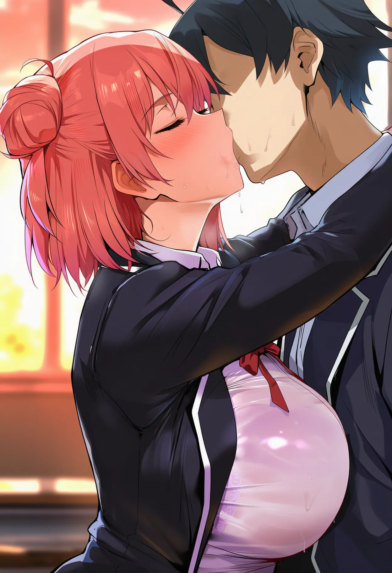 Patreon Yeeting Yui Yuigahama Mrs. Yuigahama x BBC NTR - Image 769