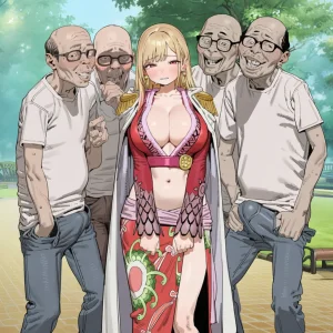 Patreon yourojisan Marin Kitagawa Boa Hancock Cosplay x Old Men - Page 19