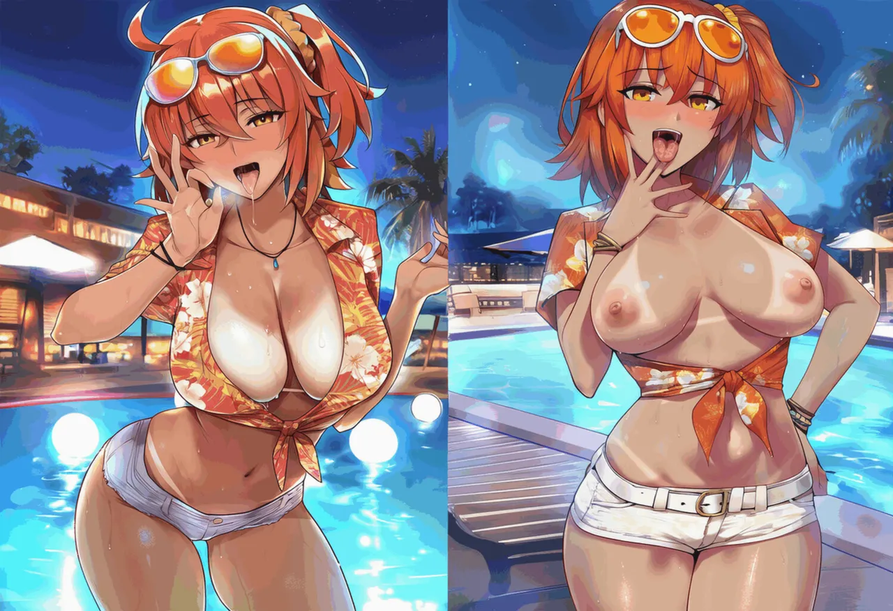 PatreonYeeting fujimaru ritsuka femaletropical summerfateAI - Image 112