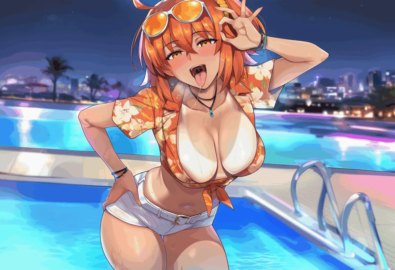 PatreonYeeting fujimaru ritsuka femaletropical summerfateAI - Image 113