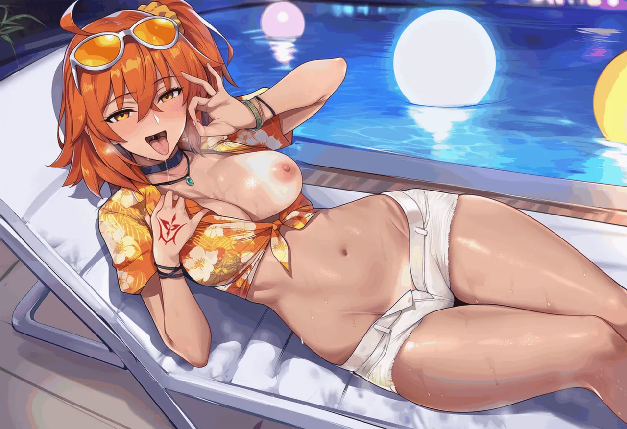 PatreonYeeting fujimaru ritsuka femaletropical summerfateAI - Image 138