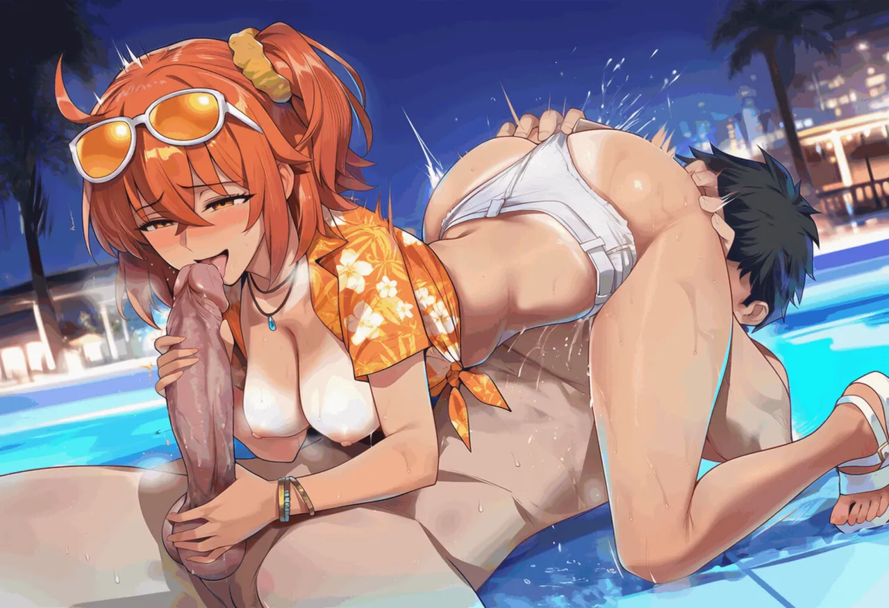 PatreonYeeting fujimaru ritsuka femaletropical summerfateAI - Image 280