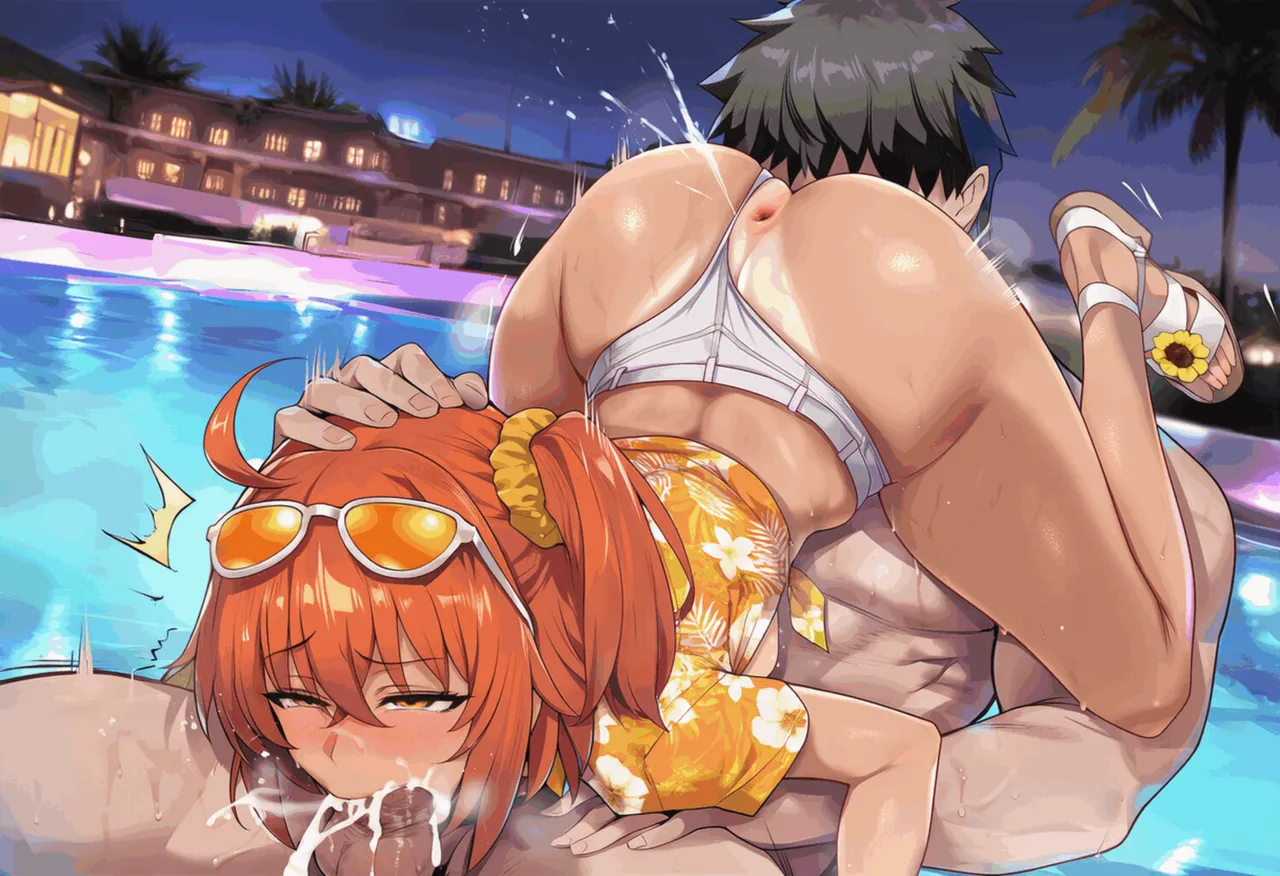 PatreonYeeting fujimaru ritsuka femaletropical summerfateAI - Image 296