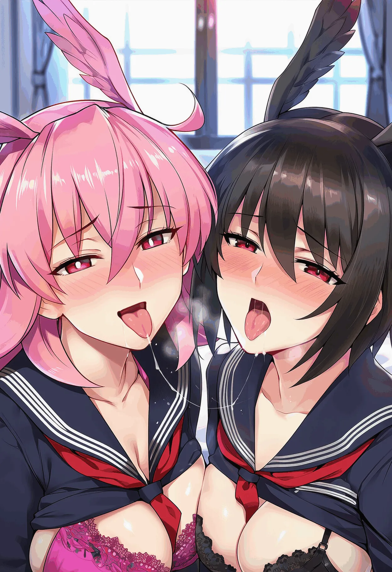 PatreonYeeting hildr x ortlinde fatetsukumihara academy uniform LOVEAI - Image 119