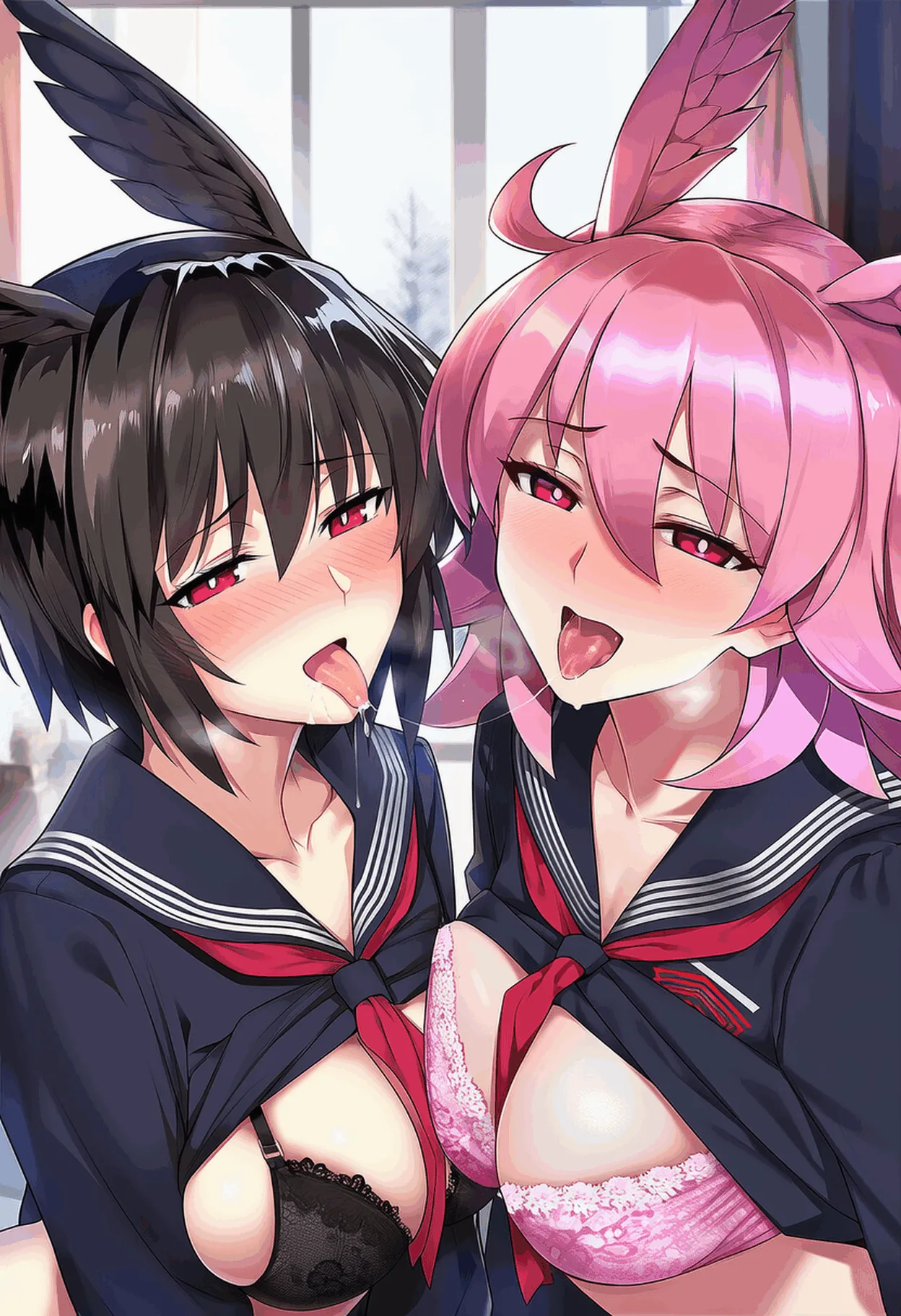 PatreonYeeting hildr x ortlinde fatetsukumihara academy uniform LOVEAI - Image 124