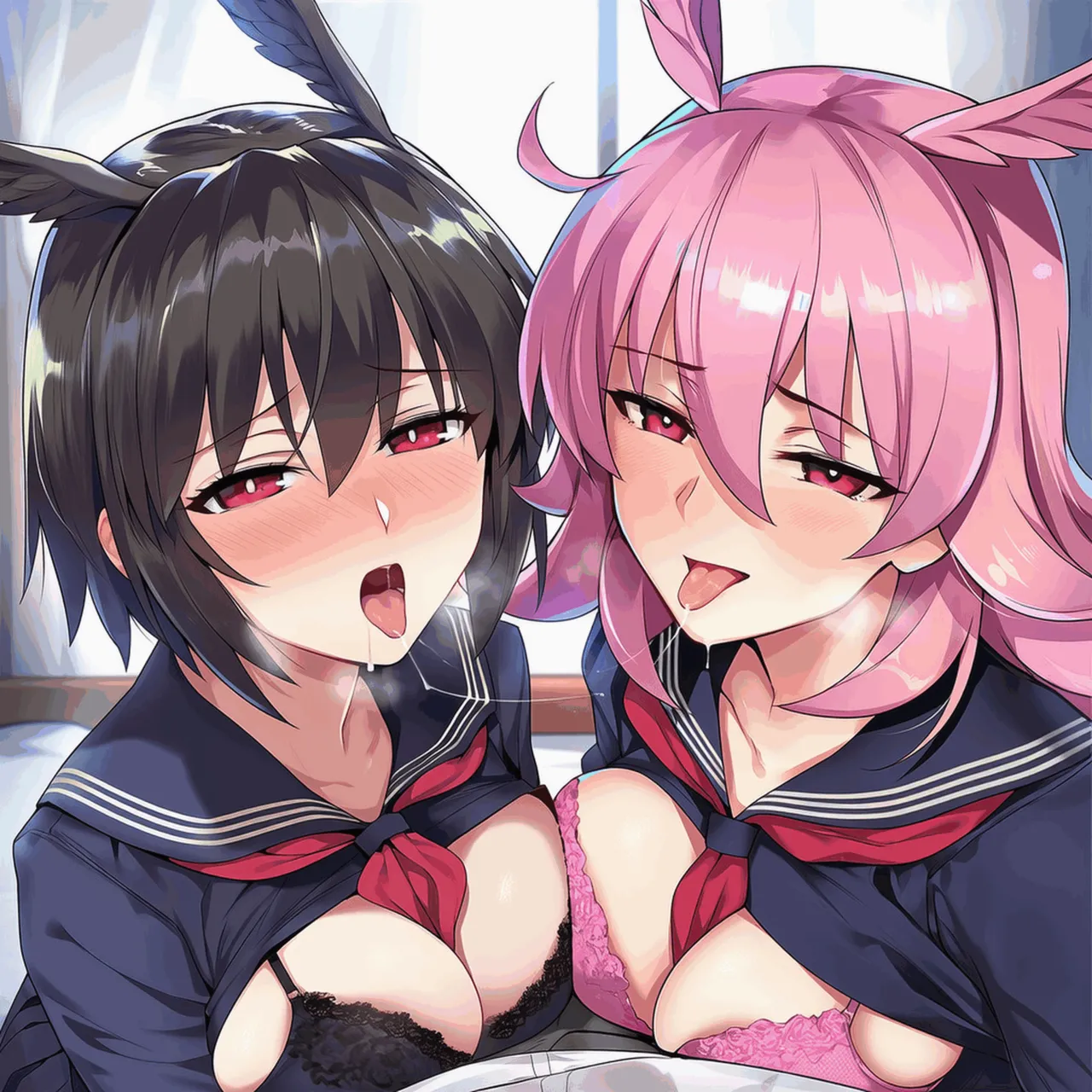 PatreonYeeting hildr x ortlinde fatetsukumihara academy uniform LOVEAI - Image 129