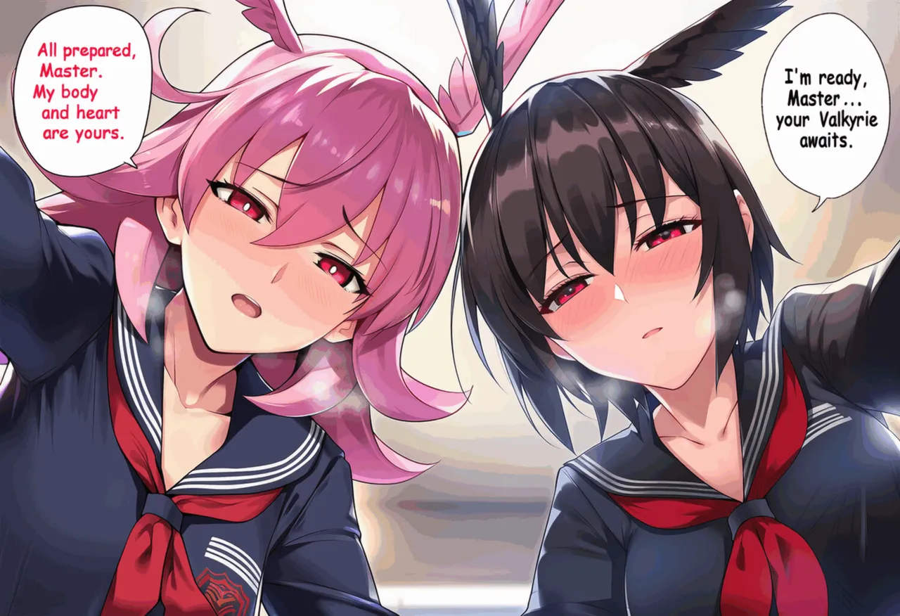 PatreonYeeting hildr x ortlinde fatetsukumihara academy uniform LOVEAI - Image 3