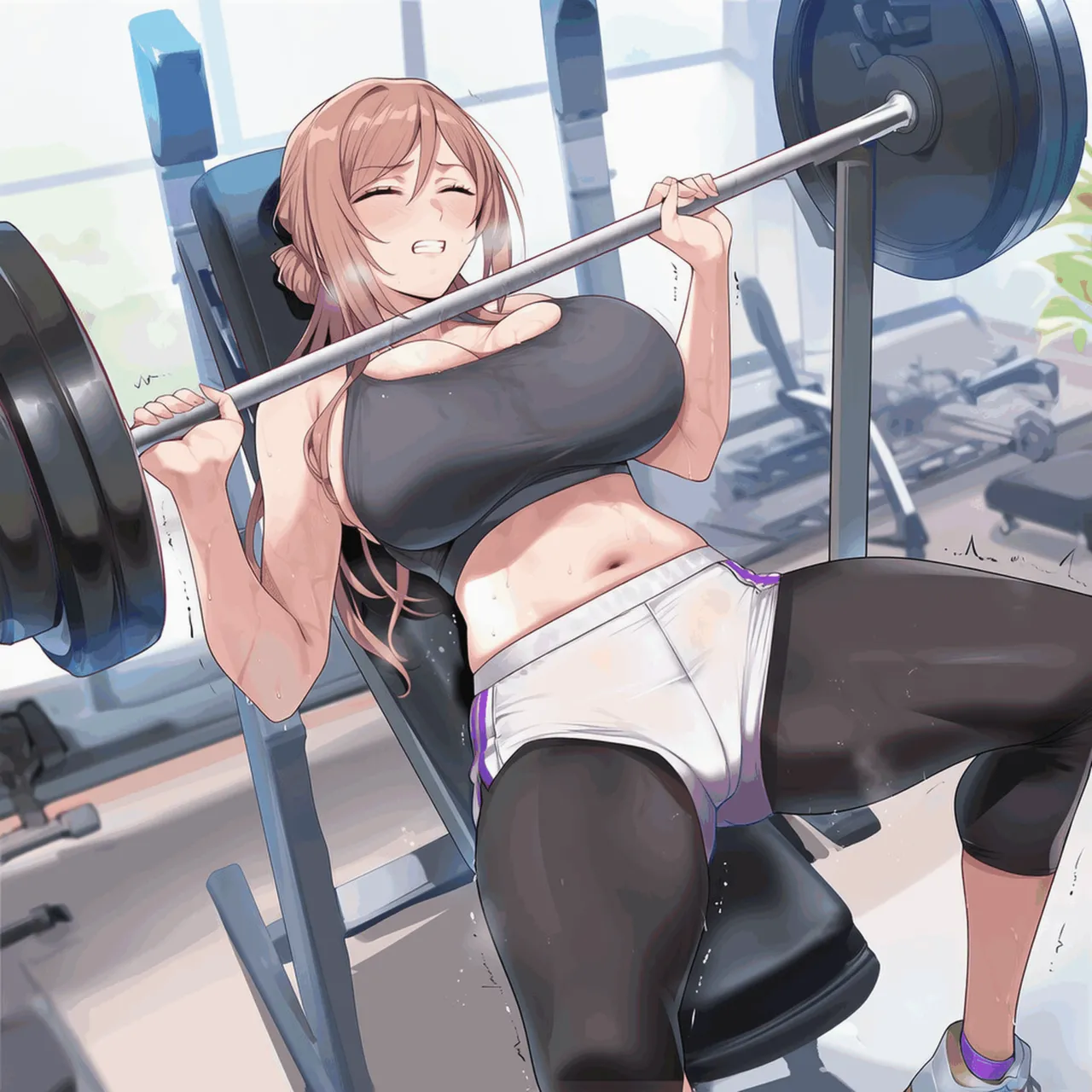 PatreonYeeting himesaki rinami gakuen idolmastergym x BBC 乱交 - Image 135