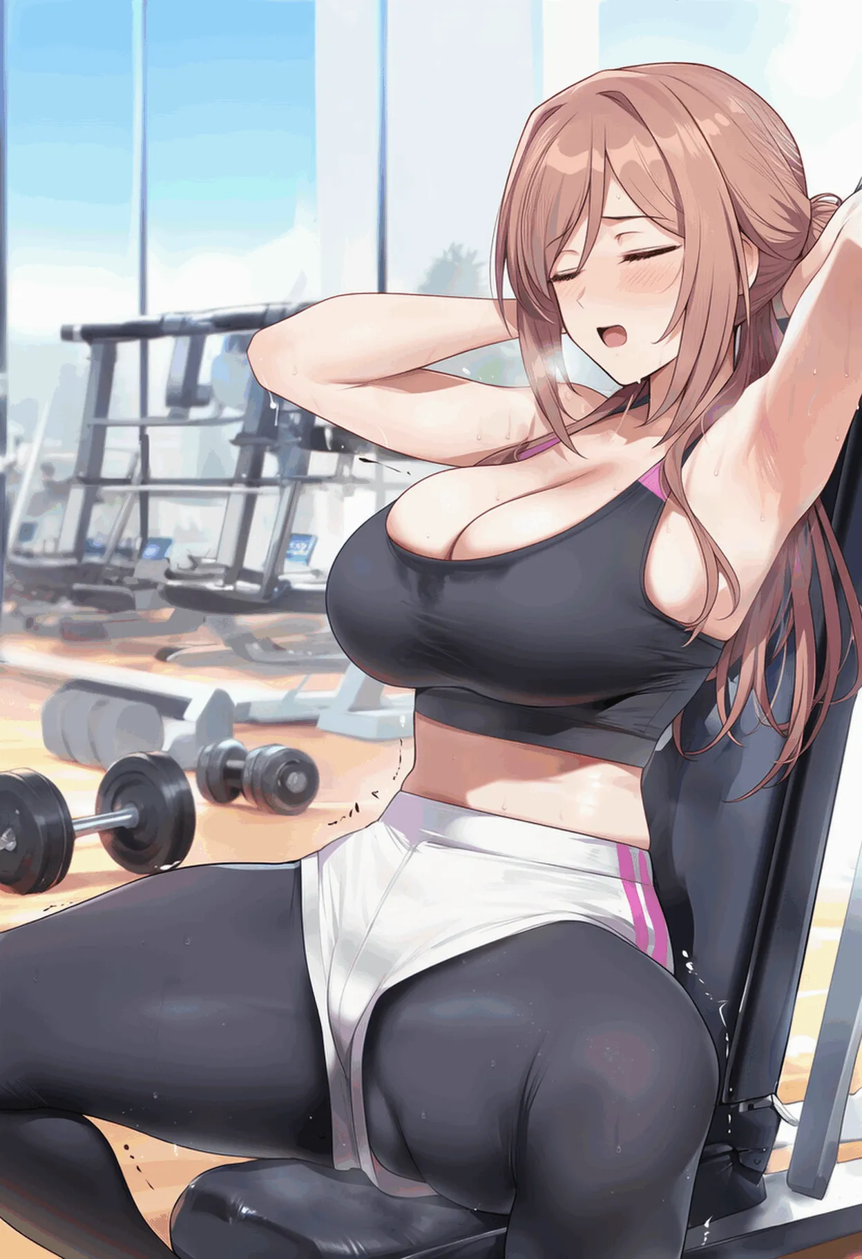 PatreonYeeting himesaki rinami gakuen idolmastergym x BBC 乱交 - Image 145