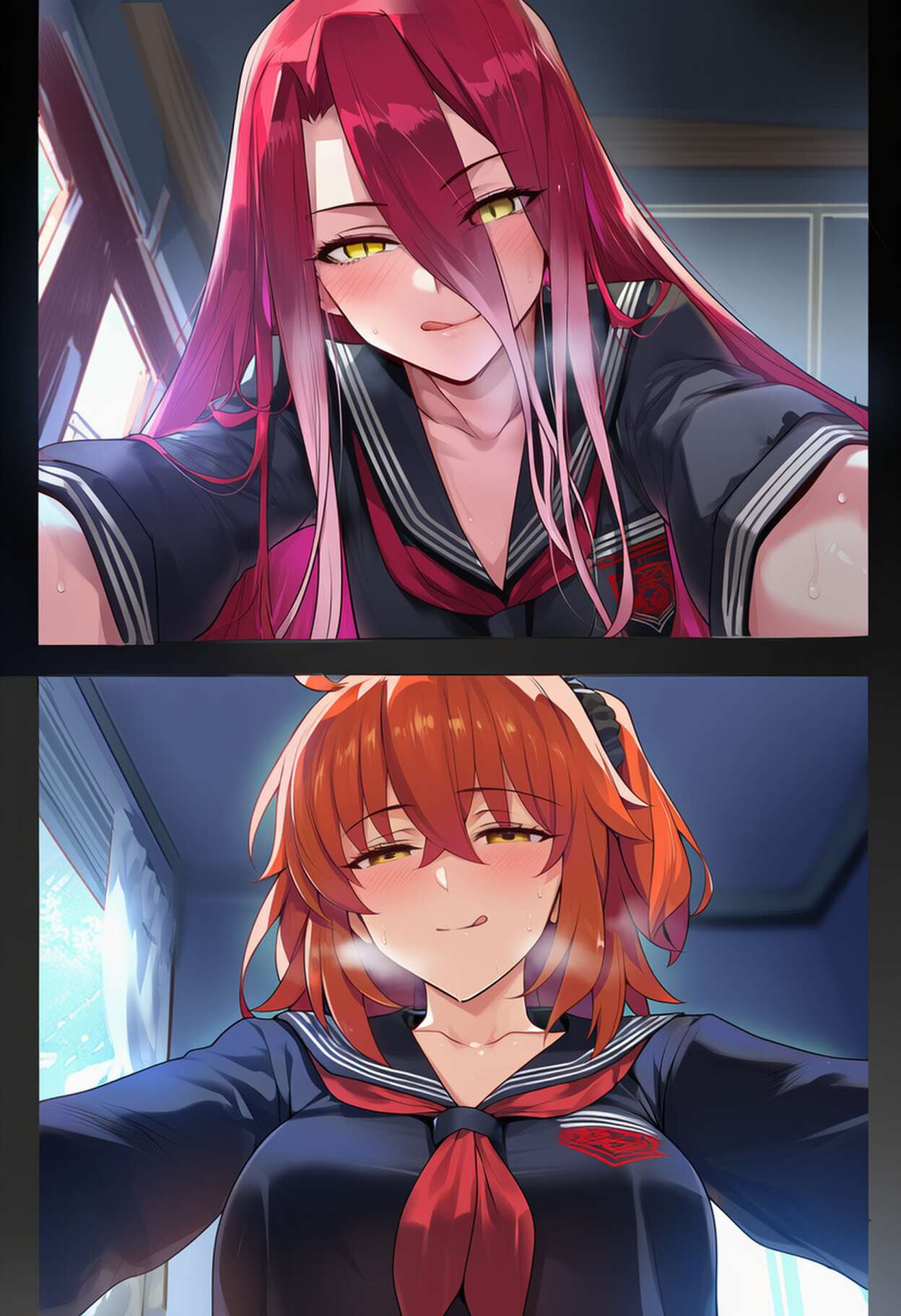 PatreonYeeting typhon ephemeros x fujimaru ritsuka femalefateblack serafuku LOVEAI - Image 100